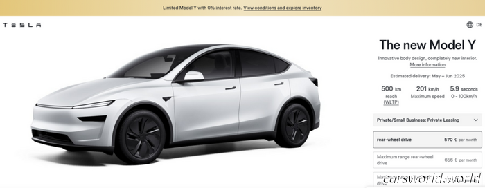 Tesla lancia la Model Y 2026 in Europa, taglia i prezzi fino a $2.100 / Carscoops